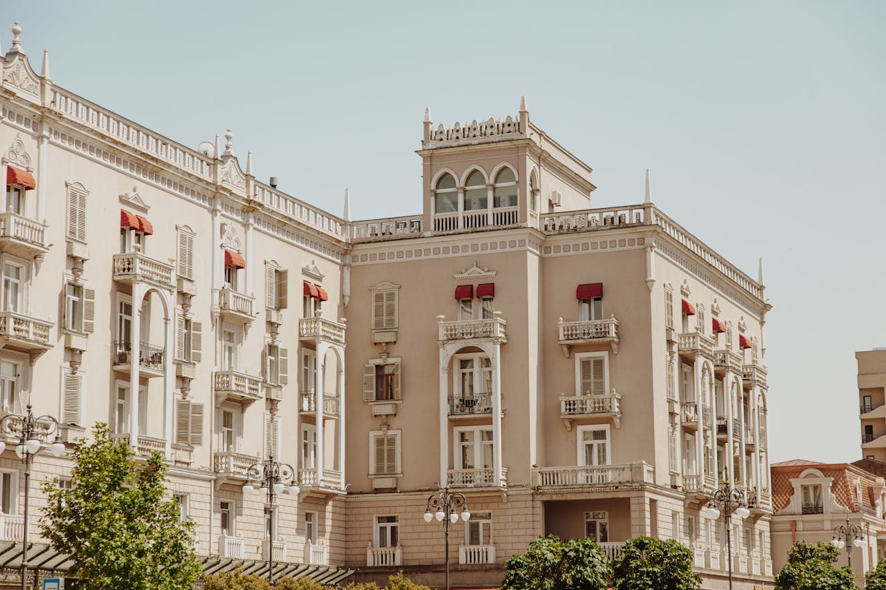 Exterior of a Hotel Building